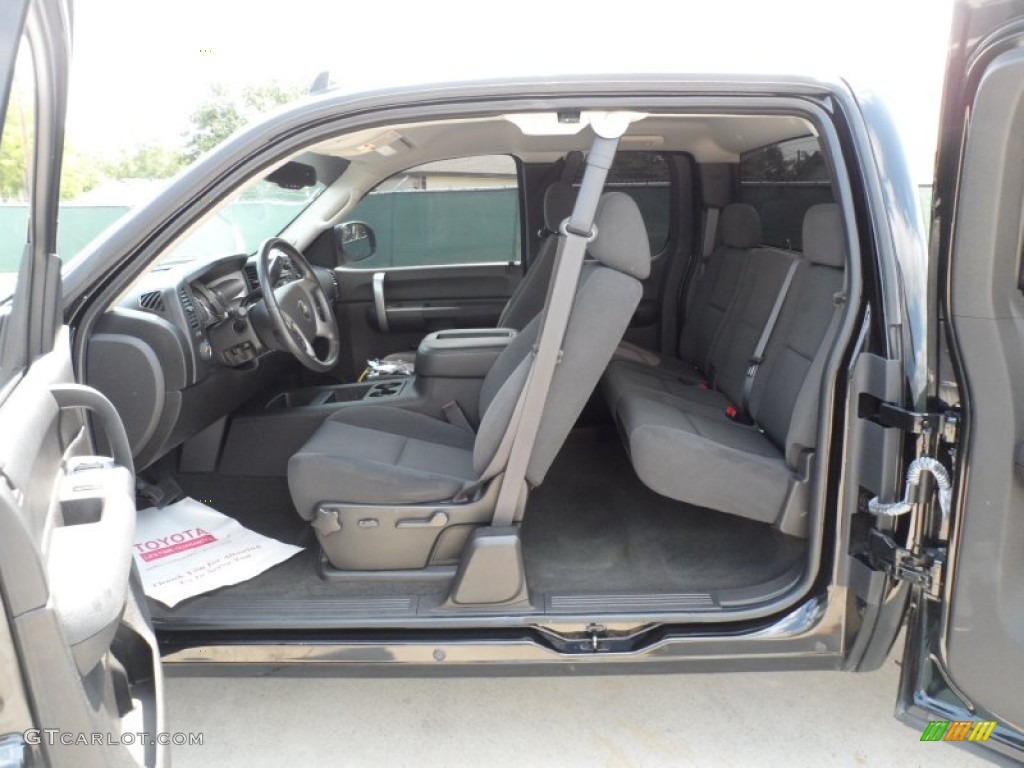 Ebony Interior 2008 Chevrolet Silverado 1500 LT Extended Cab Photo #50479451