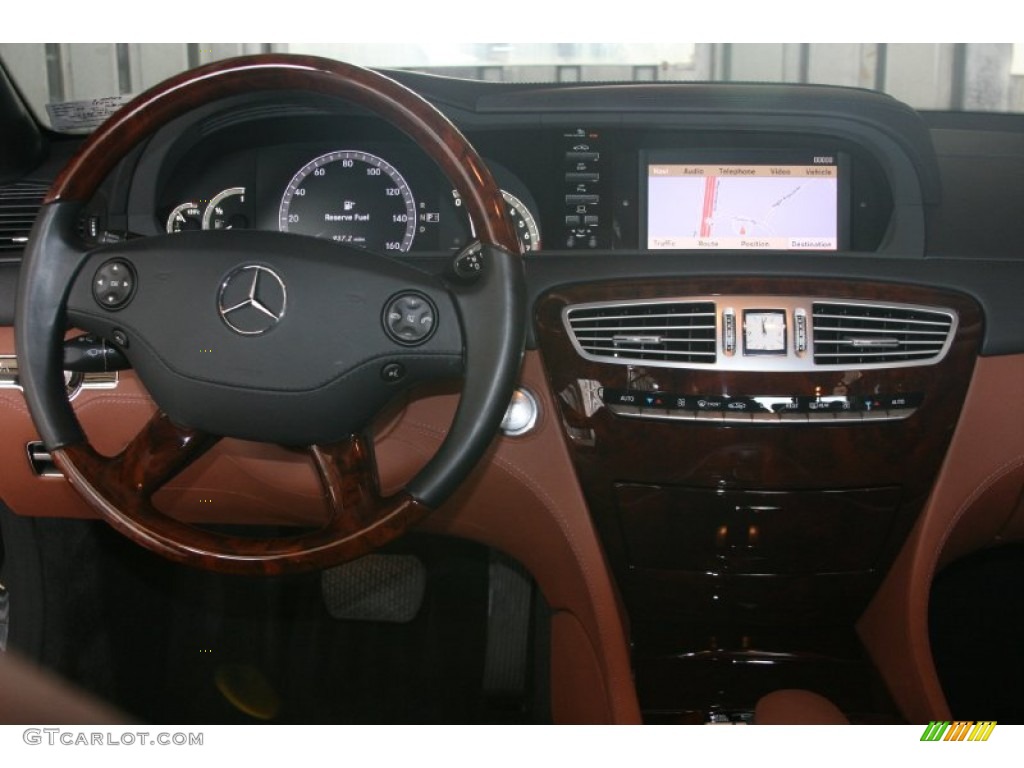 2008 Mercedes-Benz CL 550 Cognac/Black Dashboard Photo #50479489
