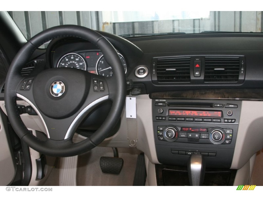 2008 BMW 1 Series 128i Convertible Grey Dashboard Photo #50480040