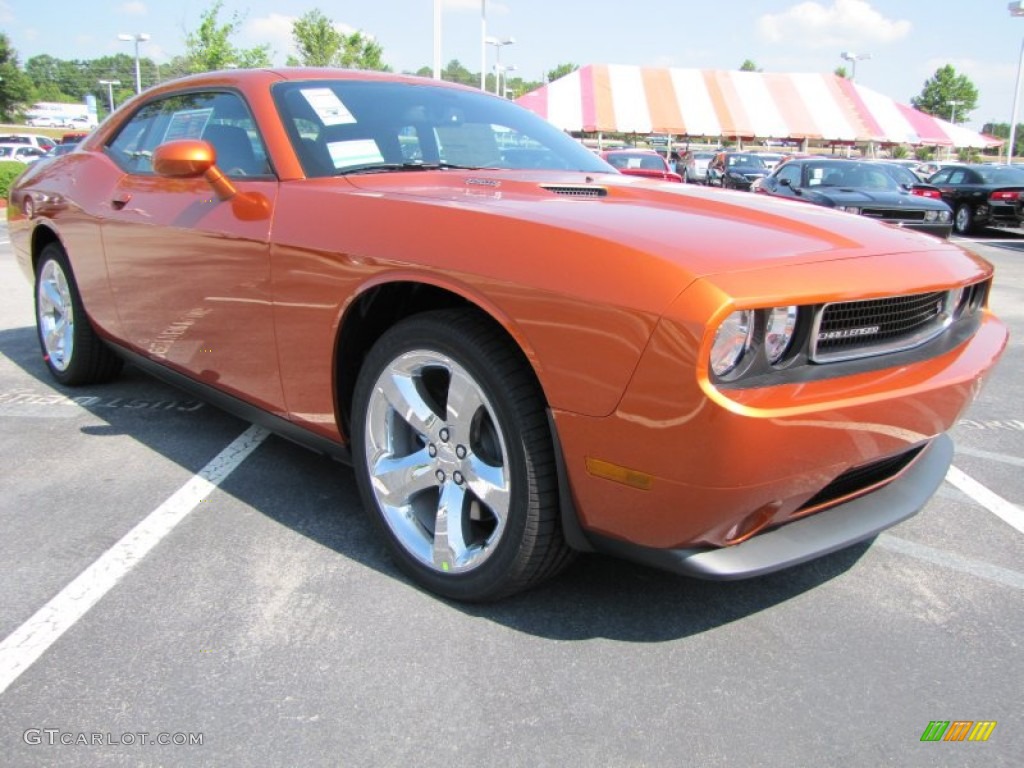 Toxic Orange Pearl 2011 Dodge Challenger R/T Plus Exterior Photo #50480080