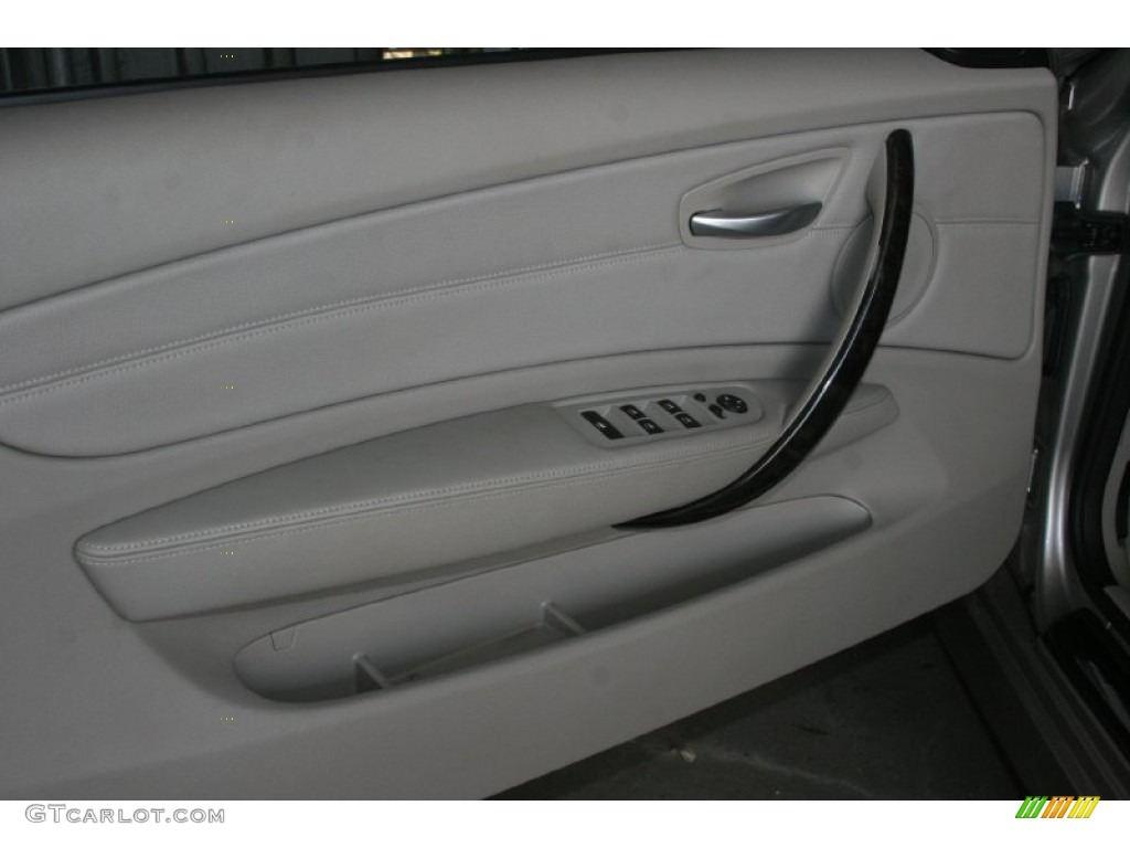 2008 BMW 1 Series 128i Convertible Grey Door Panel Photo #50480215
