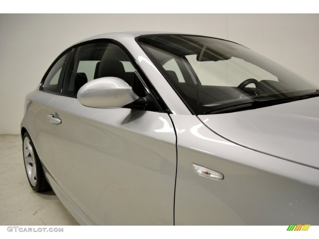 2008 1 Series 135i Coupe - Titanium Silver Metallic / Black photo #4