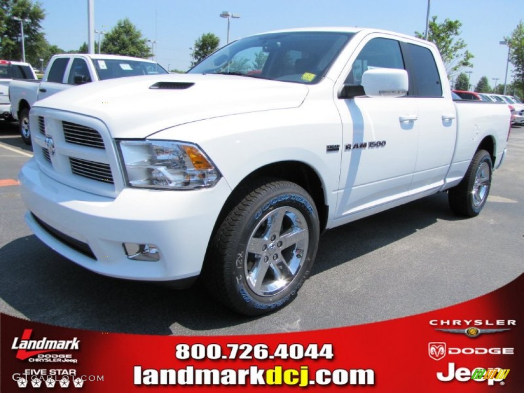 2011 Ram 1500 Sport Quad Cab - Bright White / Dark Slate Gray photo #1