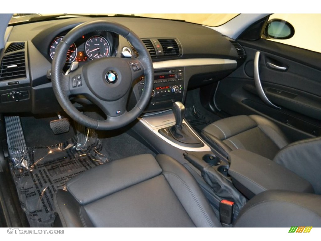 2008 BMW 1 Series 135i Coupe Black Dashboard Photo #50480911