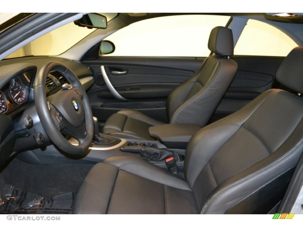 Black Interior 2008 BMW 1 Series 135i Coupe Photo #50480926