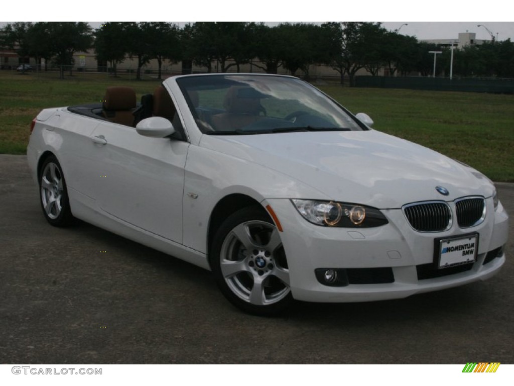 2009 3 Series 328i Convertible - Alpine White / Saddle Brown Dakota Leather photo #1