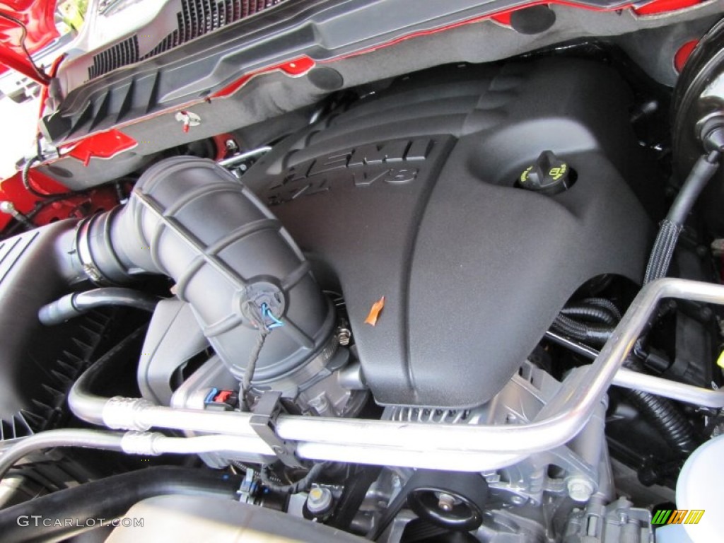 2011 Dodge Ram 1500 Sport Quad Cab 5.7 Liter HEMI OHV 16-Valve VVT MDS V8 Engine Photo #50481706