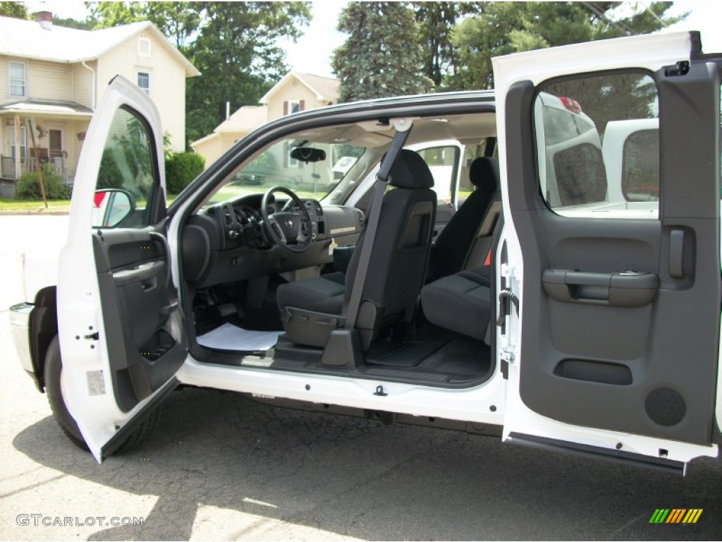 Ebony Interior 2011 Chevrolet Silverado 2500HD LT Extended Cab 4x4 Photo #50482114