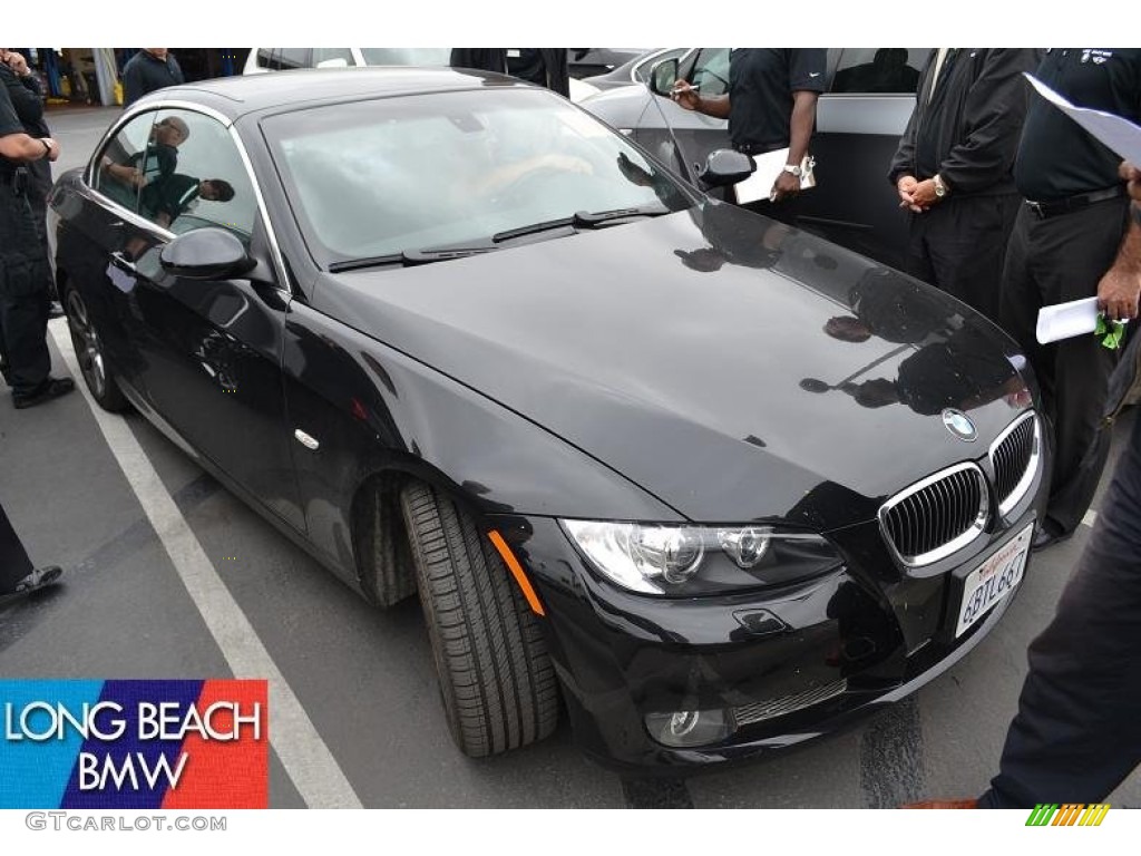 2008 3 Series 335i Convertible - Jet Black / Black photo #1