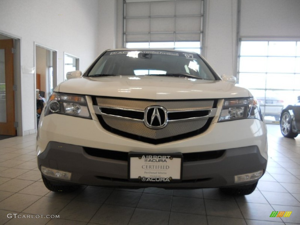 2007 MDX  - Aspen White Pearl / Taupe photo #2