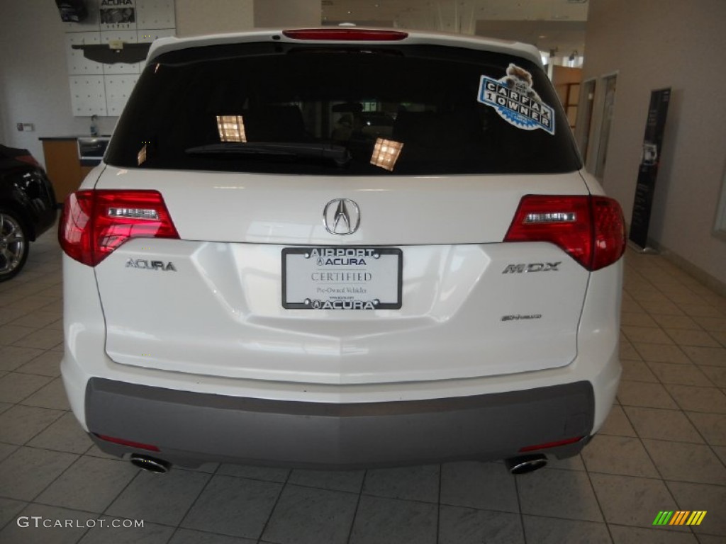 2007 MDX  - Aspen White Pearl / Taupe photo #6