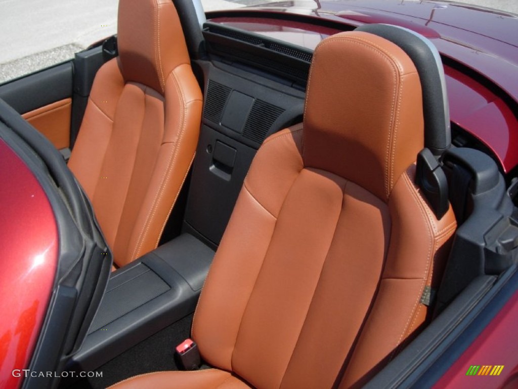 Saddle Brown Interior 2008 Mazda MX-5 Miata Grand Touring Roadster Photo #50483515