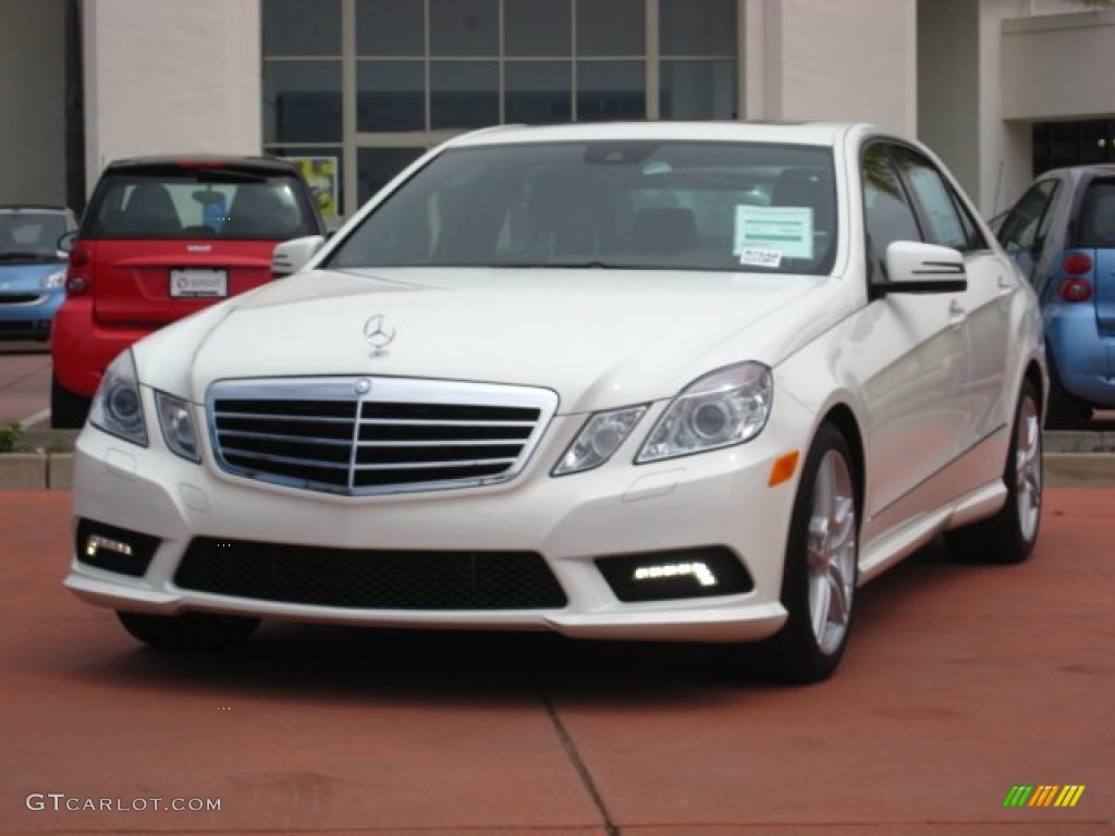 2011 E 350 Sedan - Diamond White Metallic / Black photo #1