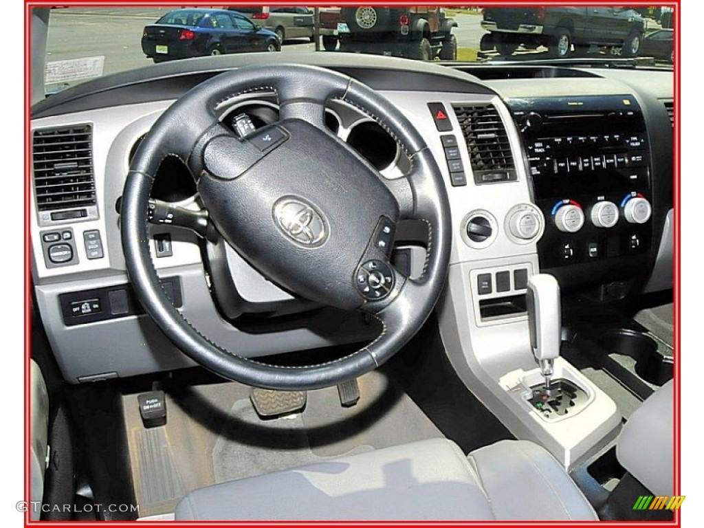 2008 Tundra Limited Double Cab 4x4 - Slate Gray Metallic / Graphite Gray photo #31