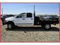 Bright White - Ram 3500 SLT Quad Cab 4x4 Stake Truck Photo No. 2