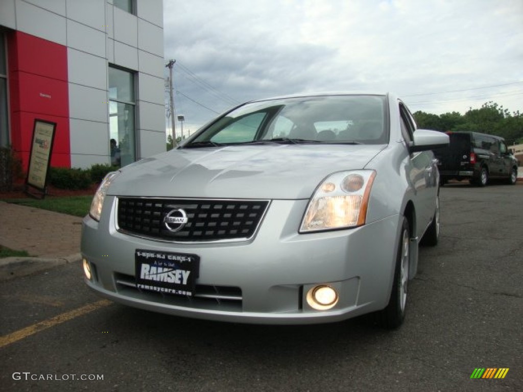 2008 Sentra 2.0 - Brilliant Silver / Charcoal/Steel photo #1