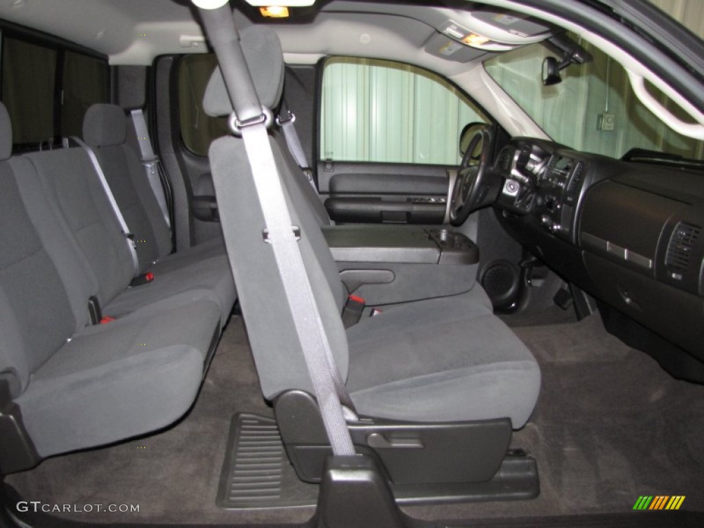 Ebony Interior 2008 Chevrolet Silverado 1500 LT Extended Cab 4x4 Photo #50487682