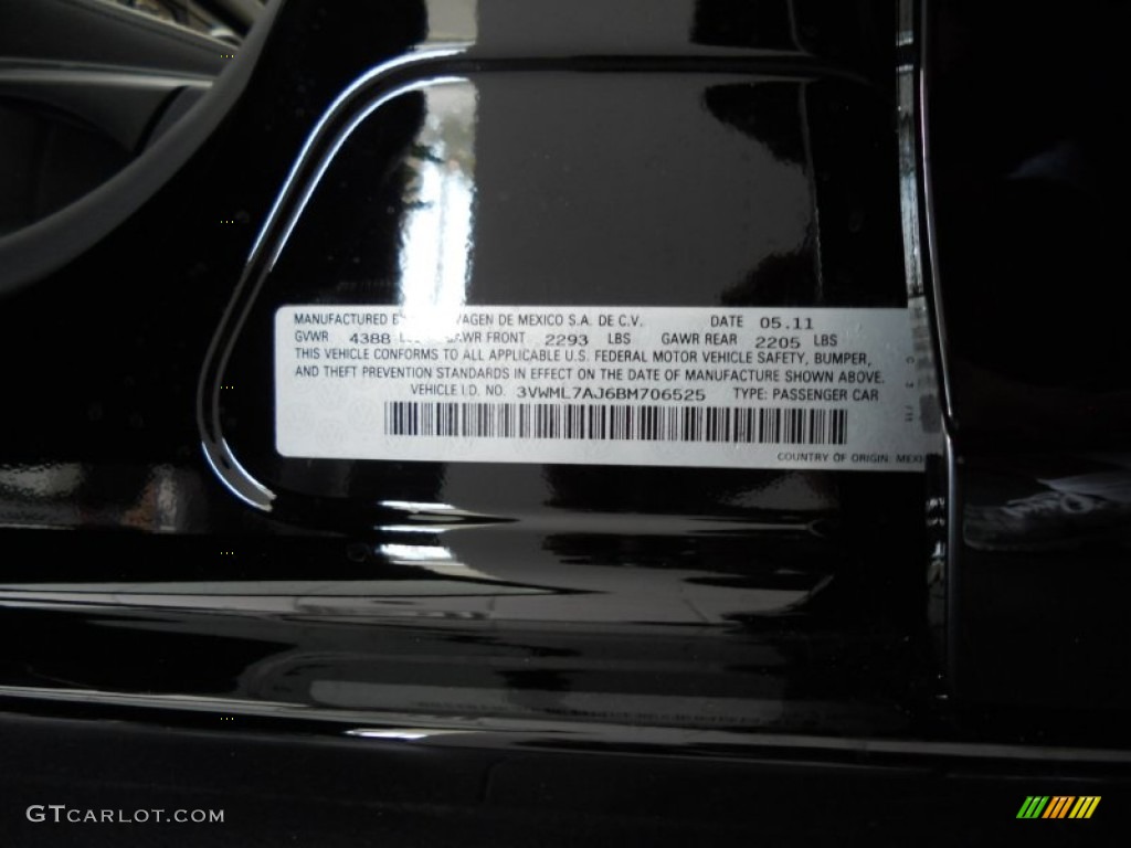 2011 Volkswagen Jetta TDI SportWagen Info Tag Photos