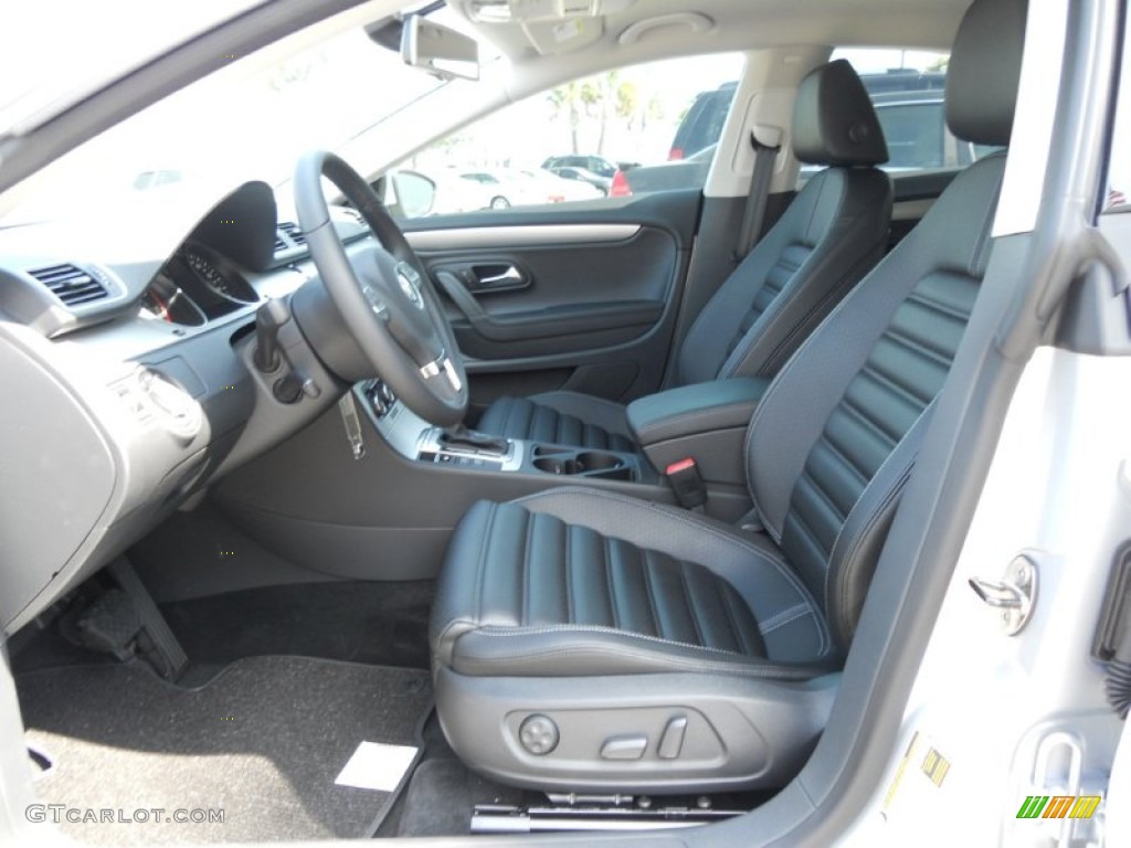 Black Interior 2012 Volkswagen CC Sport Photo #50488723