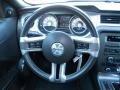 Charcoal Black 2010 Ford Mustang V6 Premium Coupe Steering Wheel