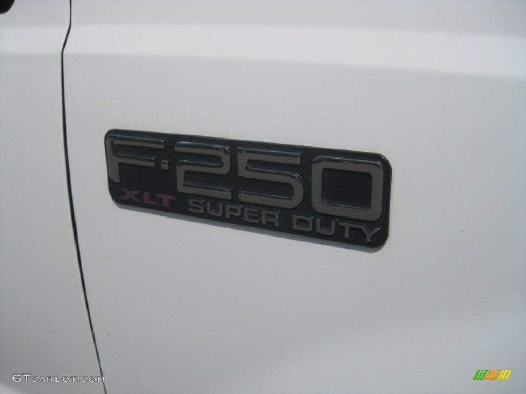 2000 F250 Super Duty XLT Crew Cab 4x4 - Oxford White / Medium Graphite photo #15