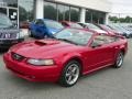 Laser Red Metallic 2001 Ford Mustang GT Convertible Exterior