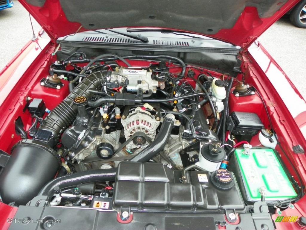 2001 Ford Mustang GT Convertible 4.6 Liter SOHC 16-Valve V8 Engine Photo #50491126