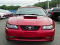 2001 Laser Red Metallic Ford Mustang GT Convertible  photo #16