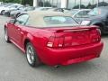 2001 Laser Red Metallic Ford Mustang GT Convertible  photo #18
