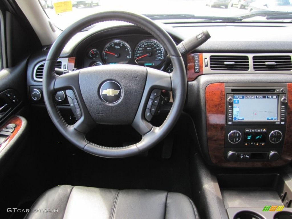 2009 Chevrolet Silverado 3500HD LTZ Crew Cab 4x4 Ebony Dashboard Photo #50491318