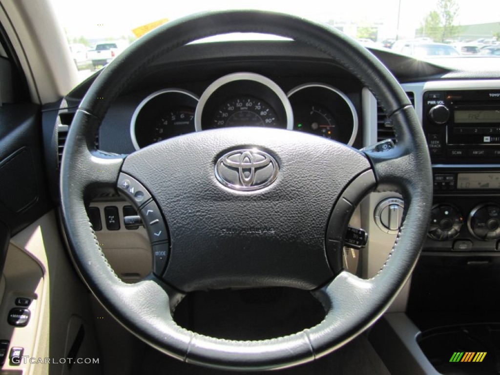 2007 Toyota 4Runner SR5 4x4 Stone Steering Wheel Photo #50491876