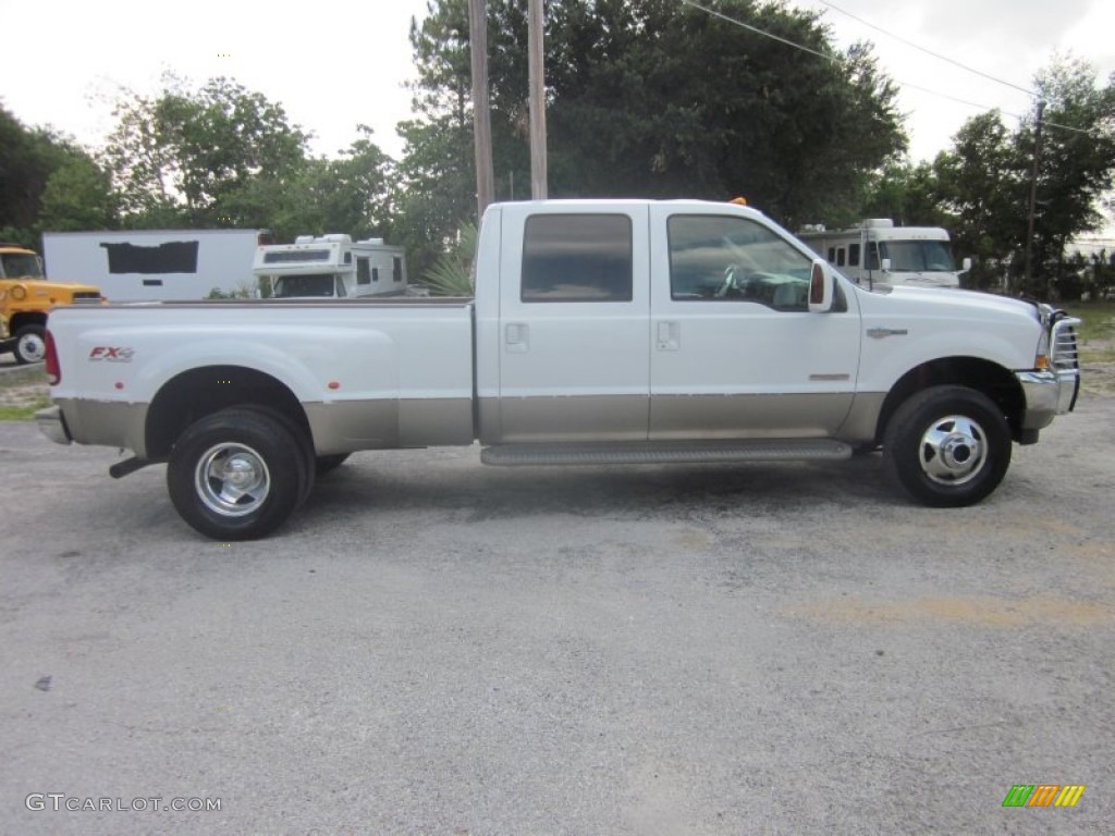 Oxford White 2003 Ford F350 Super Duty King Ranch Crew Cab 4x4 Dually Exterior Photo #50494153