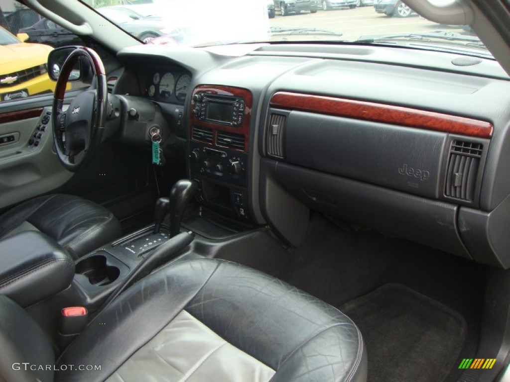 Dark Slate Gray Interior 2004 Jeep Grand Cherokee Overland 4x4 Photo #50494396
