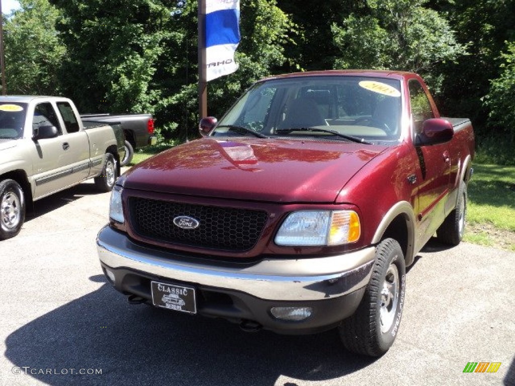 2003 F150 XLT Regular Cab 4x4 - Toreador Red Metallic / Medium Parchment Beige photo #1