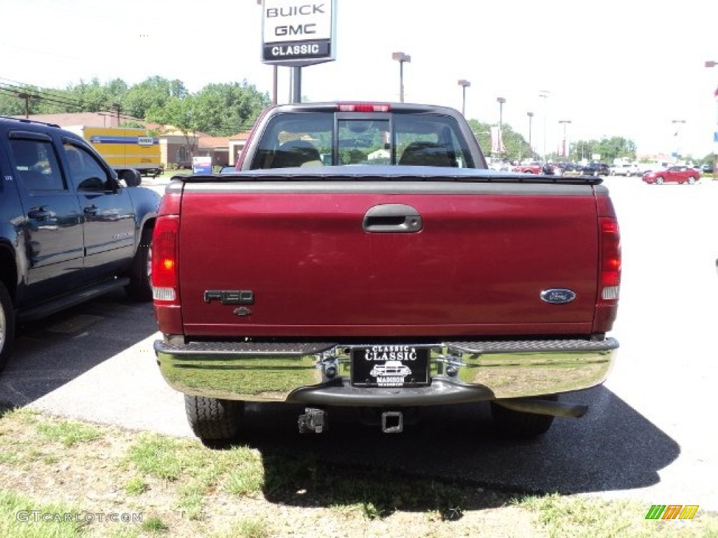 2003 F150 XLT Regular Cab 4x4 - Toreador Red Metallic / Medium Parchment Beige photo #4