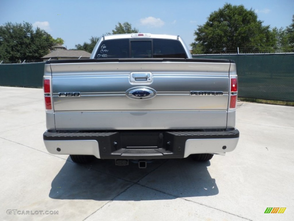 2011 F150 Platinum SuperCrew - Ingot Silver Metallic / Steel Gray/Black photo #4