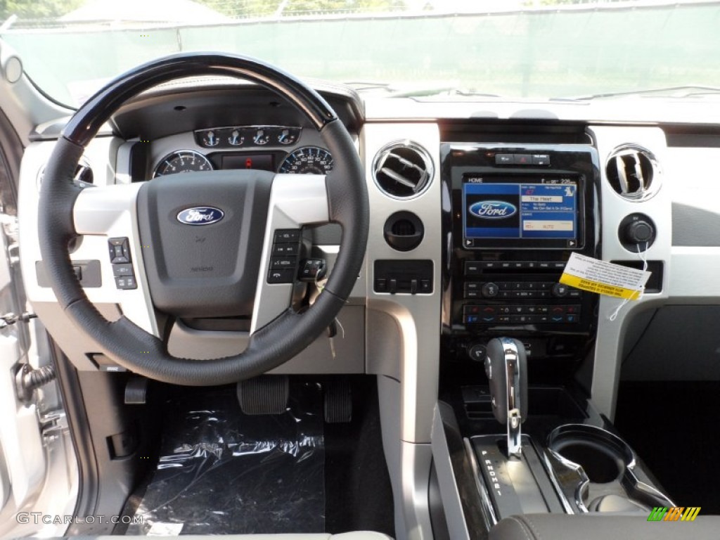 2011 Ford F150 Platinum SuperCrew Steel Gray/Black Dashboard Photo #50497012