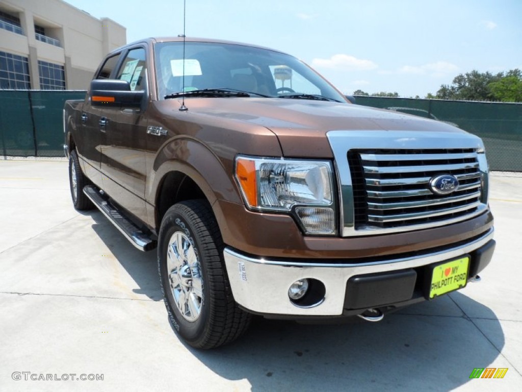 2011 F150 XLT SuperCrew 4x4 - Golden Bronze Metallic / Pale Adobe photo #1