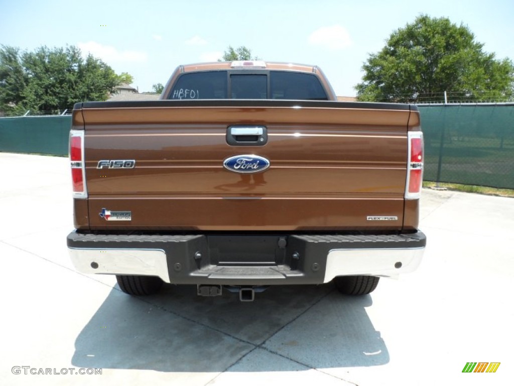 2011 F150 XLT SuperCrew 4x4 - Golden Bronze Metallic / Pale Adobe photo #4