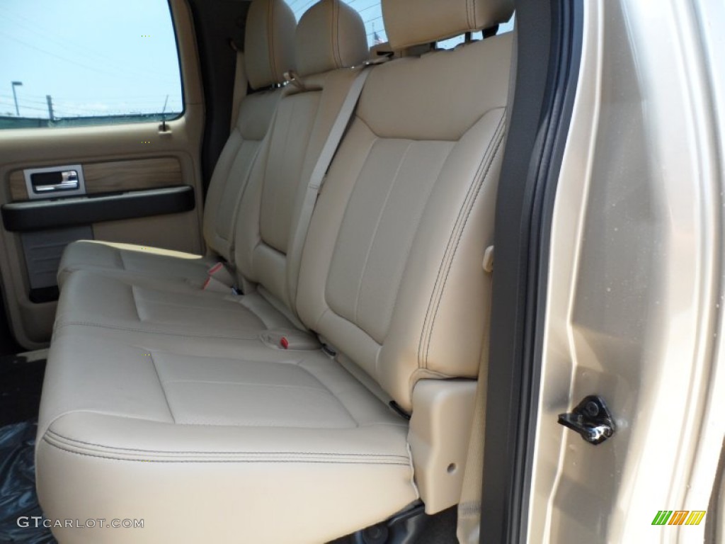 Pale Adobe Interior 2011 Ford F150 Lariat SuperCrew 4x4 Photo #50497876