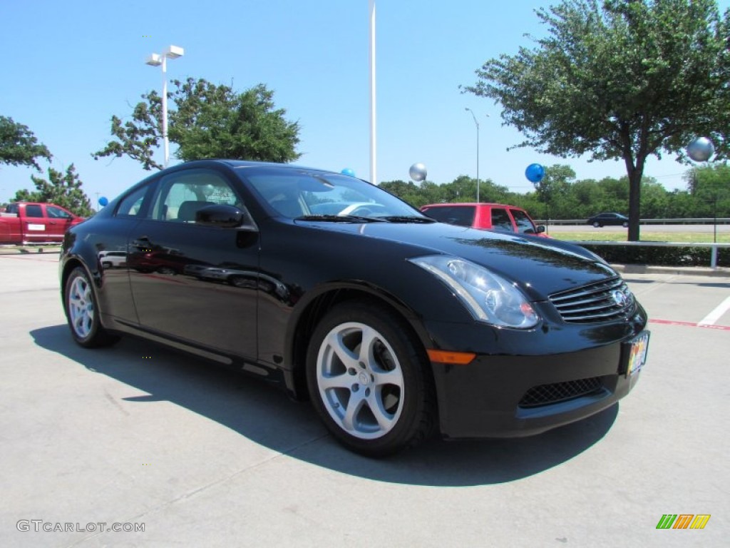 Black Obsidian 2004 Infiniti G 35 Coupe Exterior Photo #50498771
