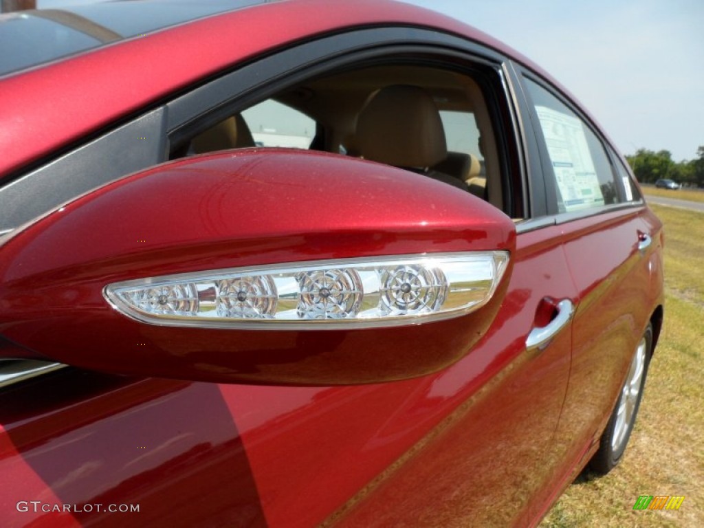 2011 Sonata Limited 2.0T - Venetian Red / Camel photo #12