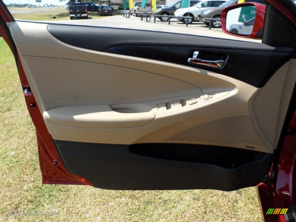 2011 Sonata Limited 2.0T - Venetian Red / Camel photo #23