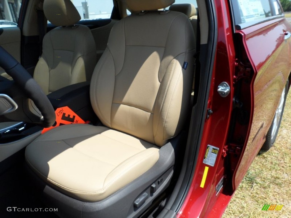 2011 Sonata Limited 2.0T - Venetian Red / Camel photo #25