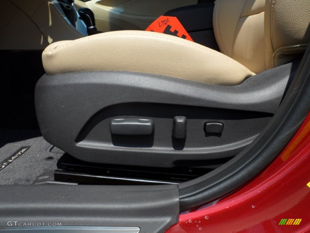 2011 Sonata Limited 2.0T - Venetian Red / Camel photo #26