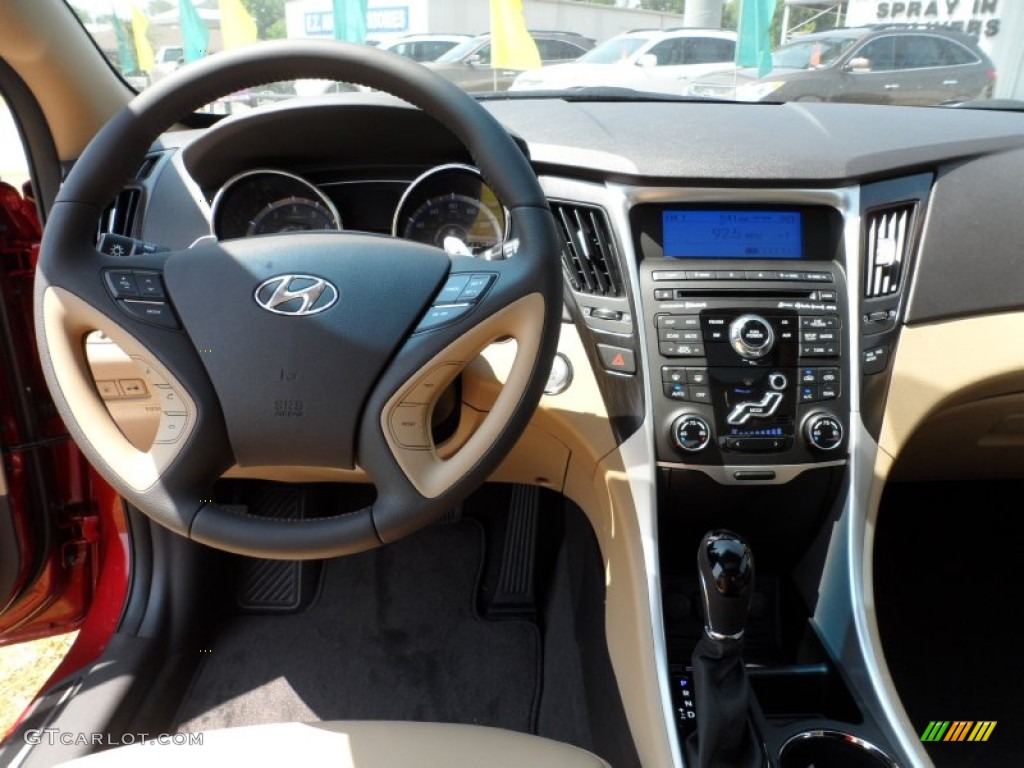 2011 Sonata Limited 2.0T - Venetian Red / Camel photo #28