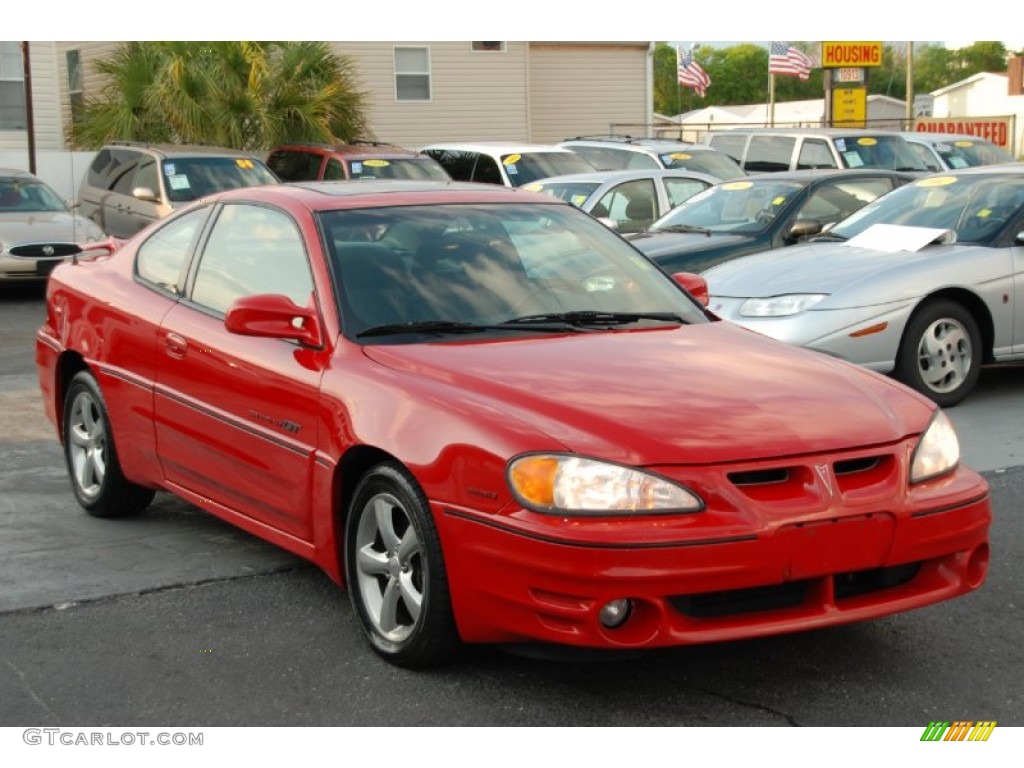 2001 Grand Am GT Coupe - Bright Red / Dark Pewter photo #1