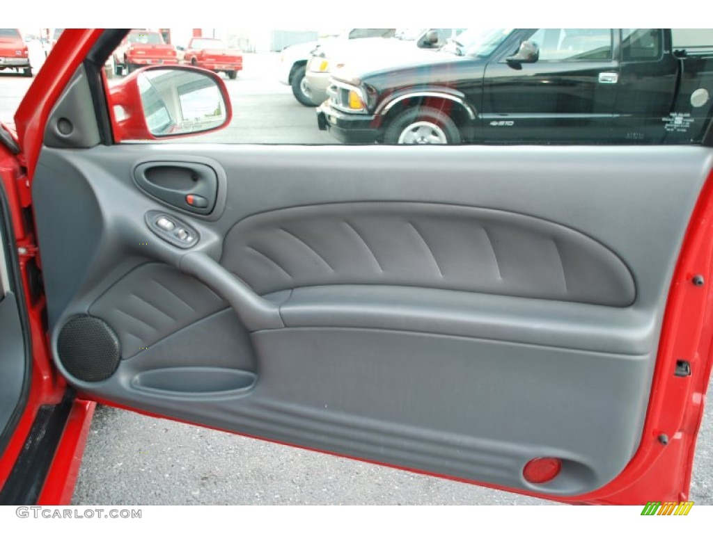 2001 Pontiac Grand Am GT Coupe Dark Pewter Door Panel Photo #50499647