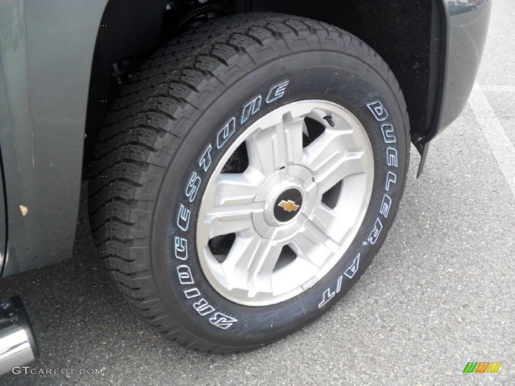 2011 Silverado 1500 LT Extended Cab 4x4 - Steel Green Metallic / Light Cashmere/Ebony photo #21