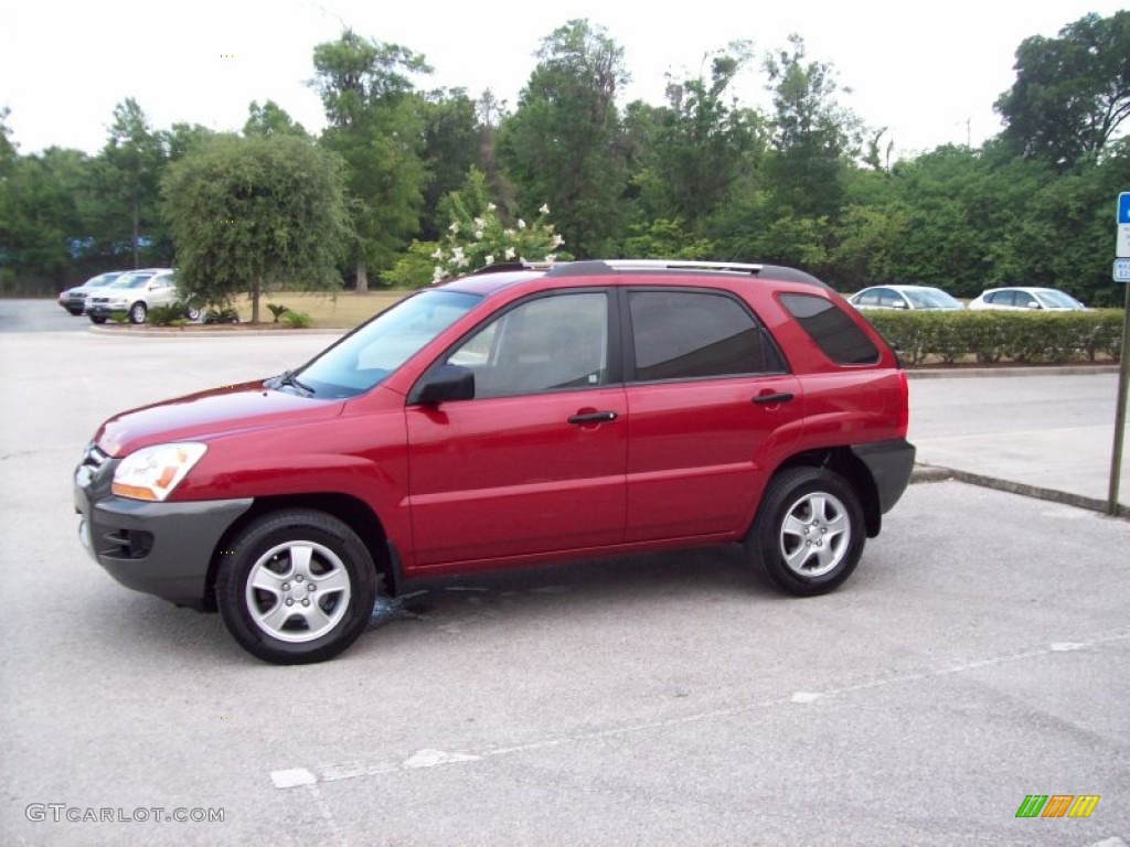 Volcanic Red 2006 Kia Sportage LX Exterior Photo #50502361